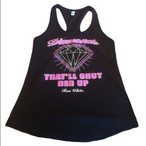 Tank Top “Diamonds That’ll Shut Her Up” Size M